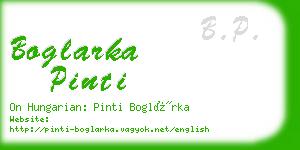 boglarka pinti business card